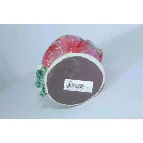 Roman Inc. Santa w/ Star & Tree Glitter Whimsical Distressed BOHO 11 inches NWT - Picture 6 of 7